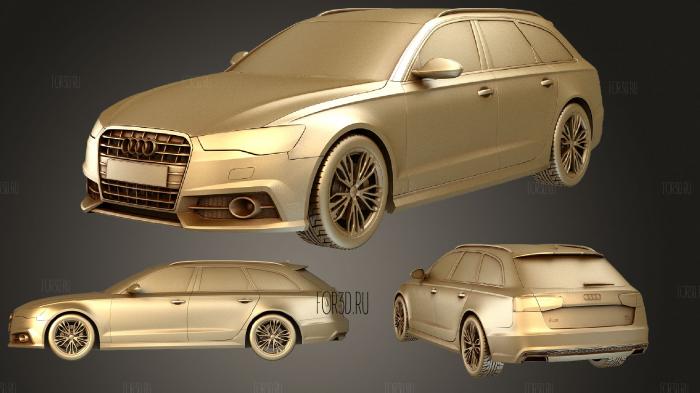 Audi A6 Avant 2015 set stl model for CNC