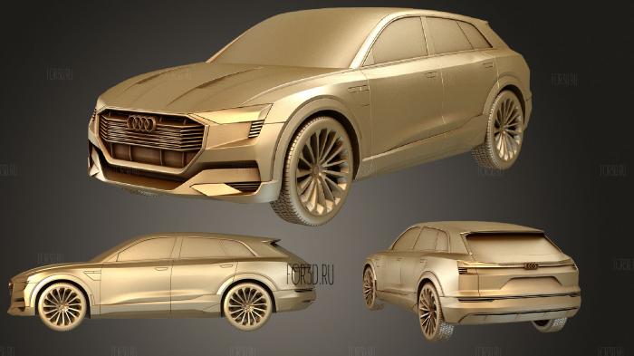 Audi E tron Quattro Concept 2015 stl model for CNC