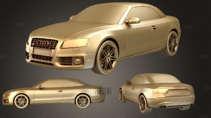 Audi S5 Convertible 2010 stl model for CNC