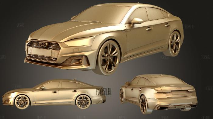 Audi A5 Sportback 2020 stl model for CNC