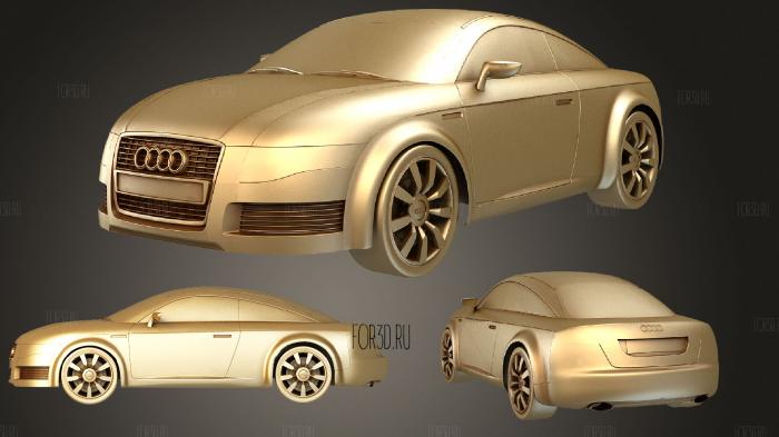Audi Nuvolari quattro stl model for CNC