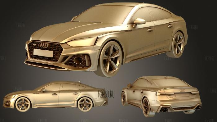 Audi RS5 Sportback 2020 stl model for CNC