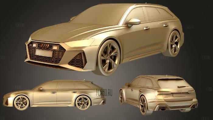 Audi RS6 Avant 2020 4 stl model for CNC