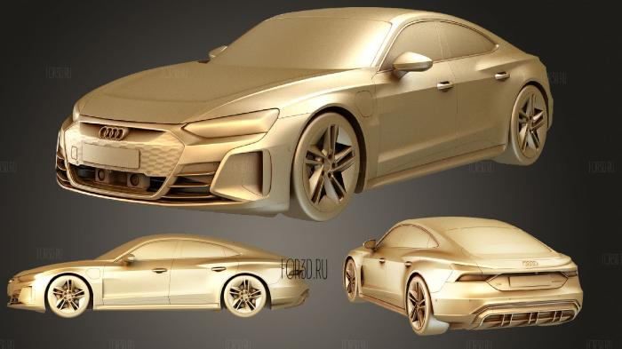 Audi RS e tron GT 2022 stl model for CNC