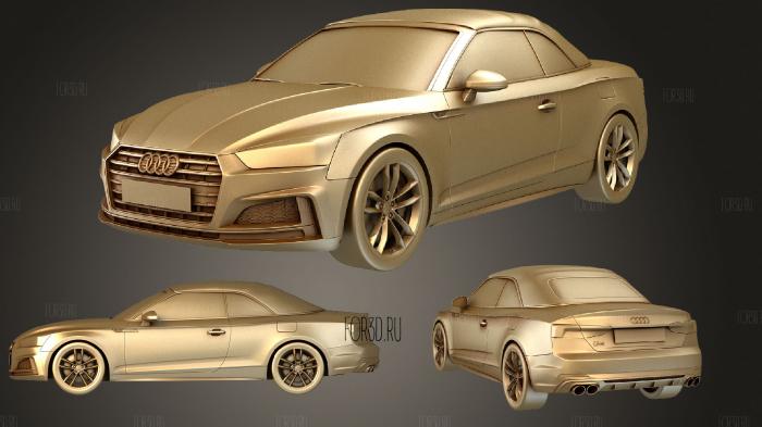 Audi s5 Cabriolet 2019 stl model for CNC