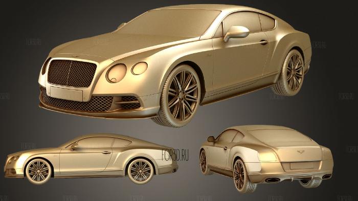 Bentley Continental GT Speed 2015 set stl model for CNC