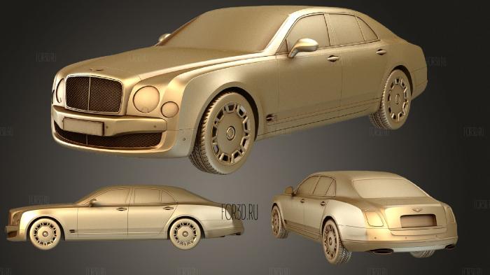 Bentley Mulsanne 2011 stl model for CNC