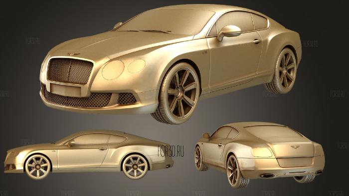 Bentley Continental GT Speed Edition 2013 stl model for CNC
