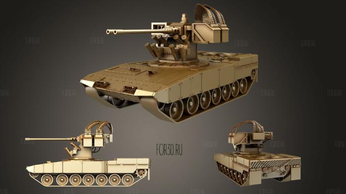 BMPT Terminator tank stl model for CNC