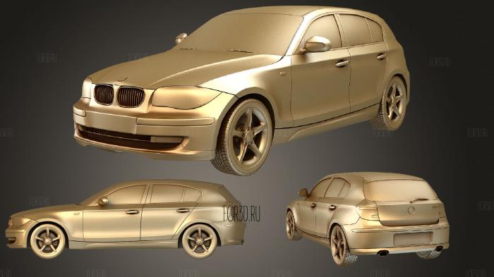 BMW 1 series 5door 2009 stl model for CNC
