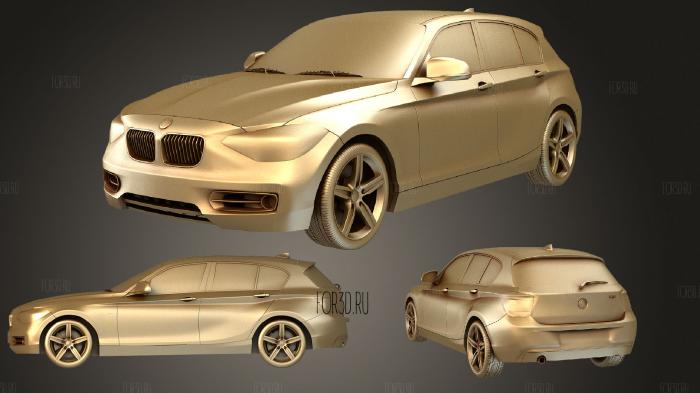 BMW 1 series 5door 2011 stl model for CNC