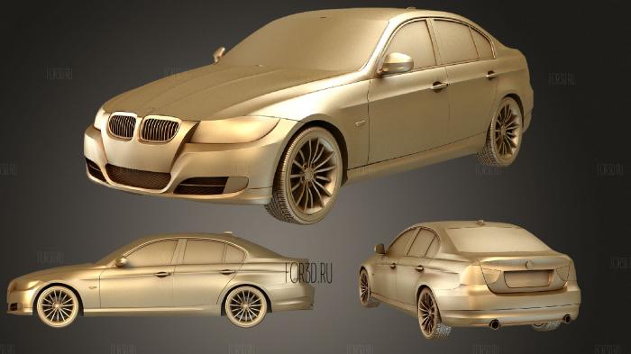 BMW 3 series Sedan 2011 stl model for CNC