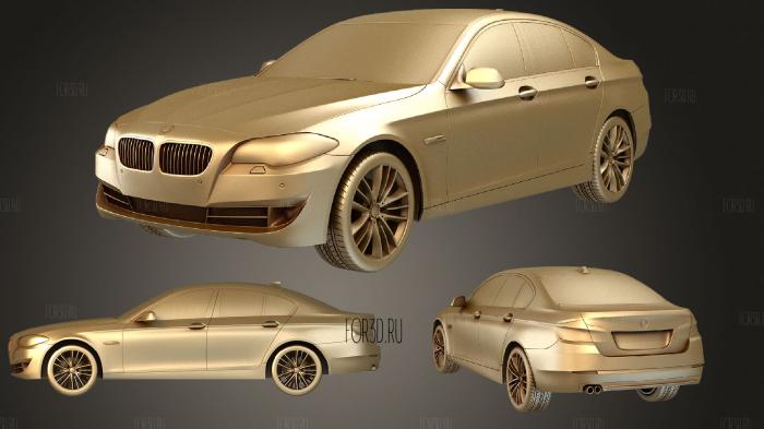 BMW 5 series sedan 2011 stl model for CNC