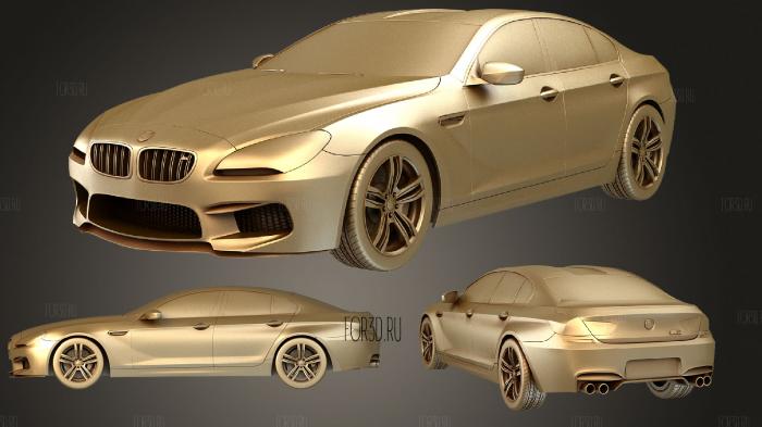 BMW 6 series (F06) Gran Coupe M HQinterior 2013 stl model for CNC