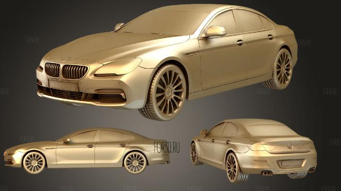 BMW 6 Series Gran Coupe 2015 set stl model for CNC