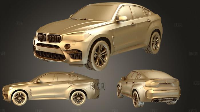 BMW X6 (Mk2) (F16) M 2015 stl model for CNC