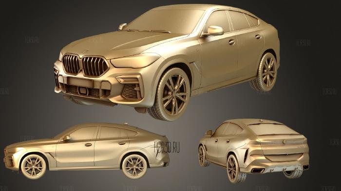 BMW X6 (Mk3) (G06) M sport 2020 3d stl модель для ЧПУ
