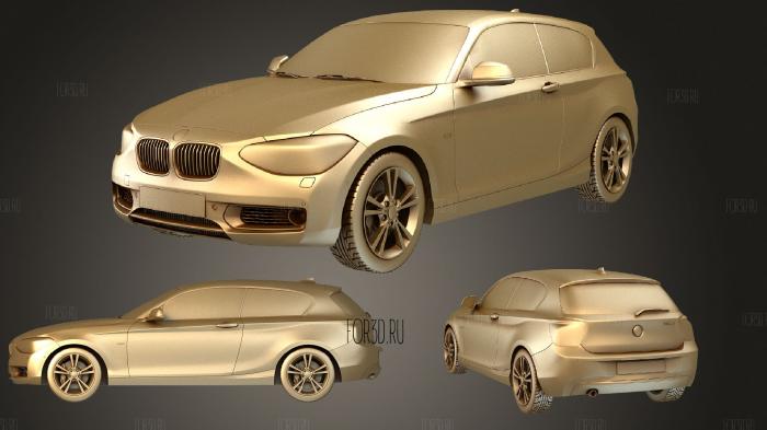 BMW 1 3door 2013 set stl model for CNC