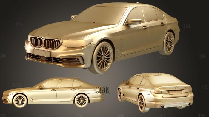 BMW 5 Series Luxury Line 2017C1 stl model for CNC
