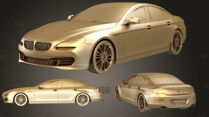 BMW 6series Gran Coupe 2013 set stl model for CNC