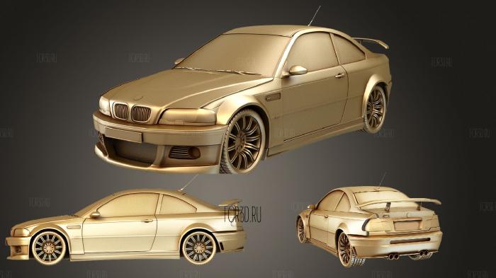 BMW M3 2 [With Interior stl model for CNC