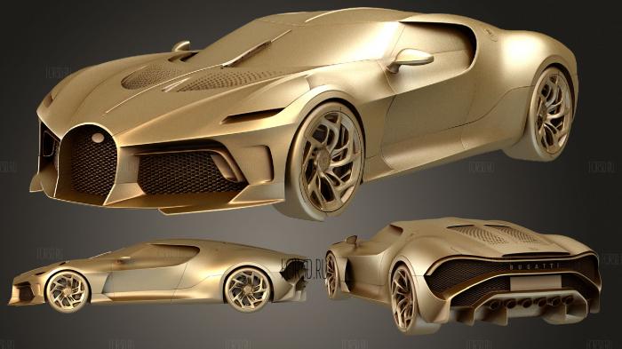 Bugatti Voiture Noir stl model for CNC