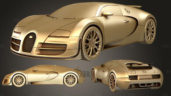 Bugatti veyron super sport hipoly