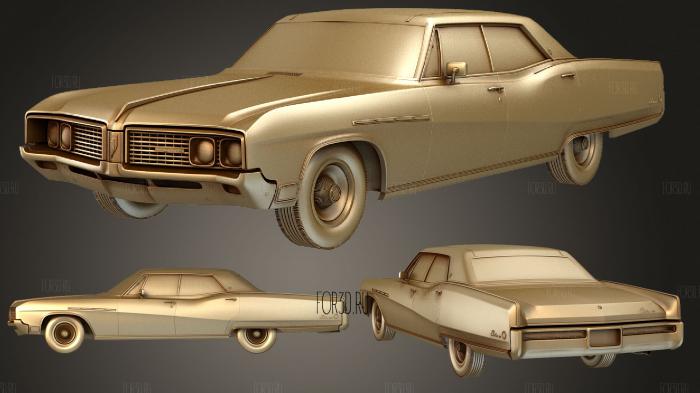 Buick Electra (Mk3) 225 Hardtop Sedan 1968 stl model for CNC