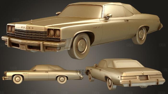 Buick LeSabre (Mk4) кабриолет 1975 3d stl модель для ЧПУ