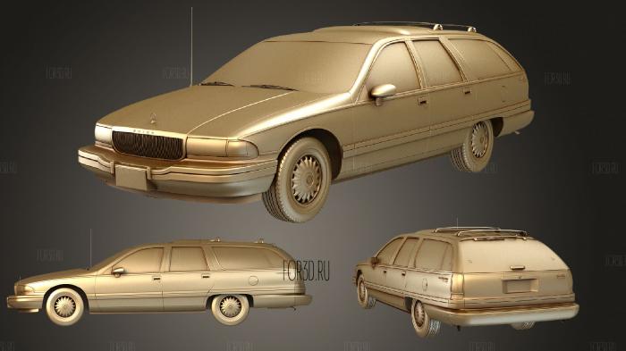 Buick Roadmaster wagon 1991 stl model for CNC