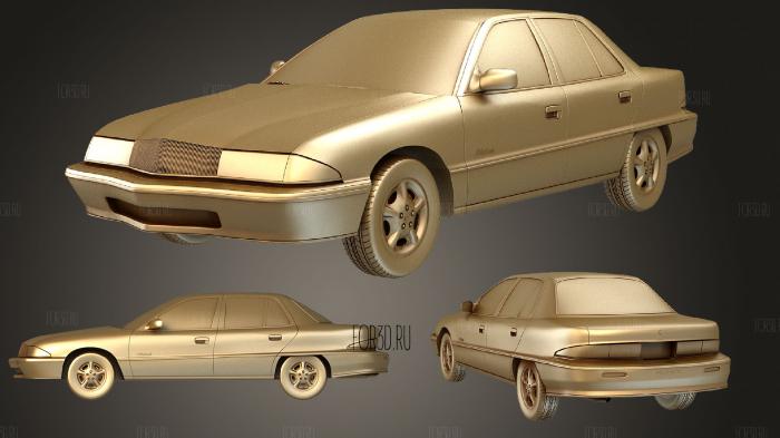 Buick Skylark (Mk6) sedan 1995 stl model for CNC