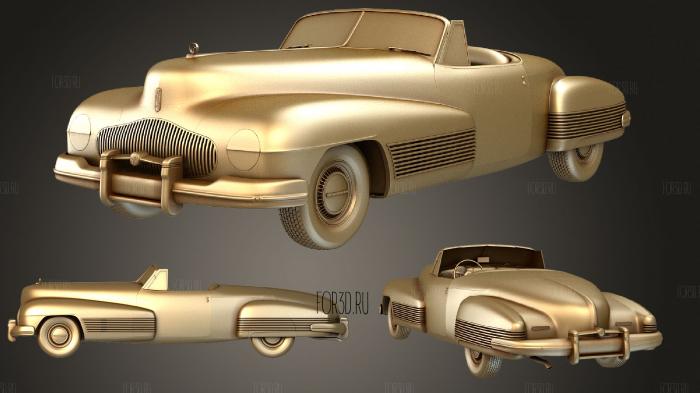 Buick Y Job concept 1938 stl model for CNC