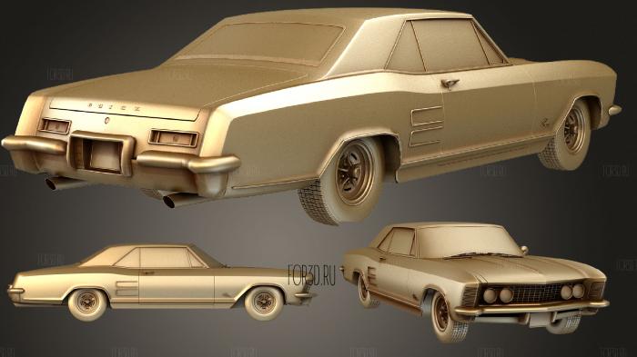 BuickRiviera1963 std 3d stl модель для ЧПУ