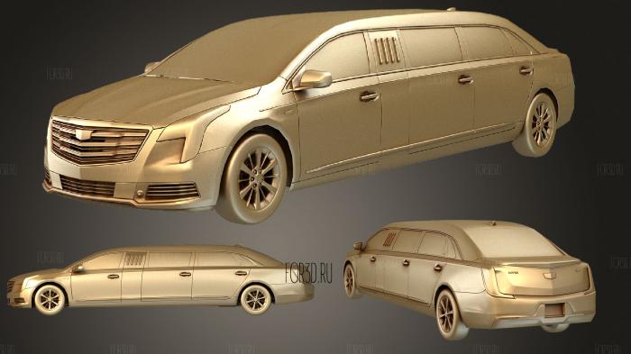 Cadillac Limousine 3D stl model for CNC