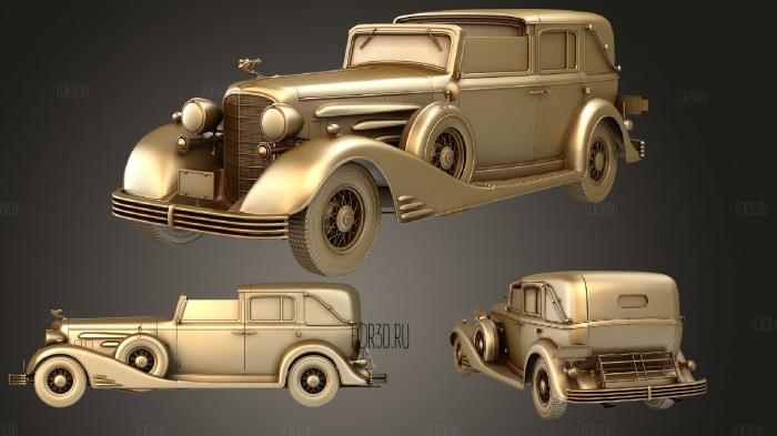 Cadillac V16 (452 C) town car 1933 3d stl модель для ЧПУ