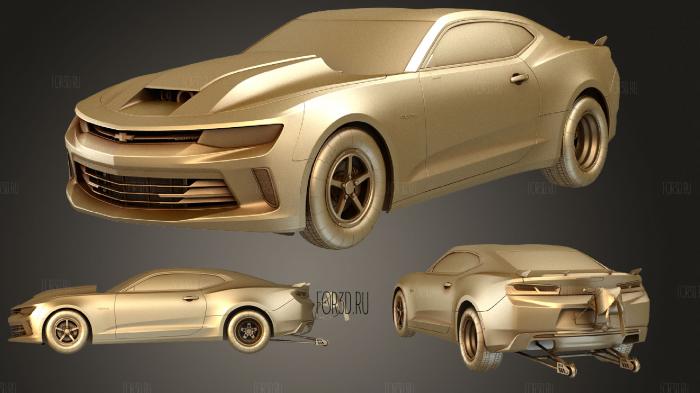 Chevrolet Camaro COPO 2016 hipoly 3d stl модель для ЧПУ