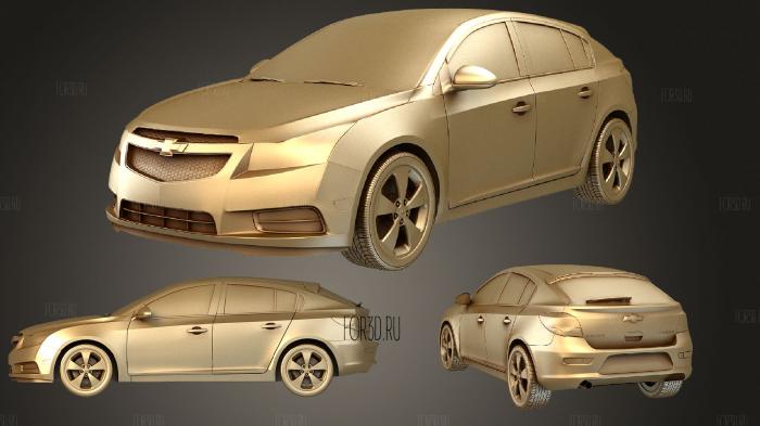Chevrolet Cruze hatchback 2012 stl model for CNC