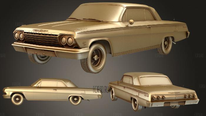 Chevrolet Impala (Mk4) SS 409 1962 3d stl модель для ЧПУ