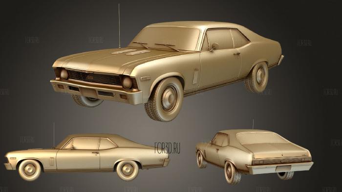 Chevrolet Nova SS 1969 3d stl модель для ЧПУ