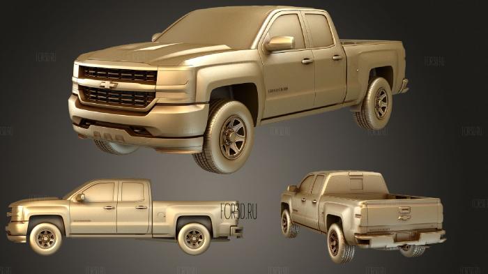 Chevrolet wt двойная кабина stb 3d stl модель для ЧПУ