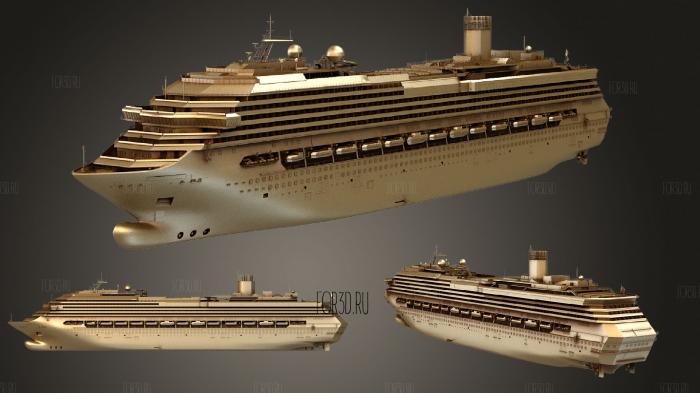Costa Concordia cruise ship stl model for CNC