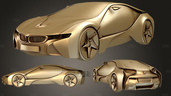 D BMW Efficient Dynamic stl model for CNC