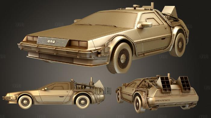 DeLorean DMC 12 BTTF II 1981 stl model for CNC