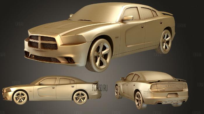 Dodge Charger HQinterior 2011 stl model for CNC