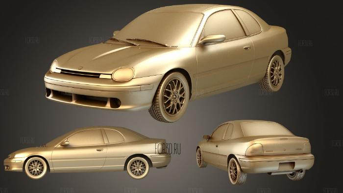 Dodge Neon Sport Coupe 1996 stl model for CNC