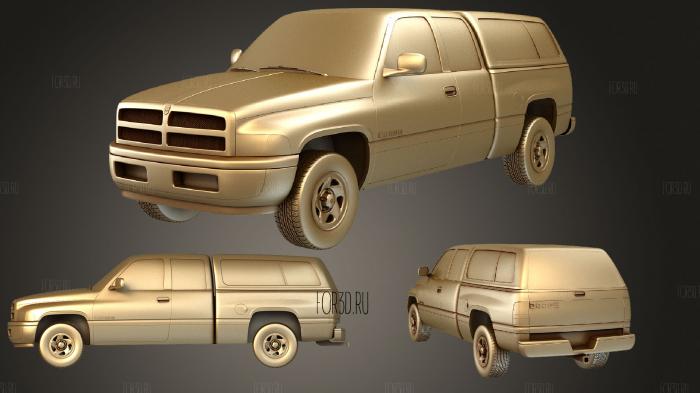 Dodge Ram (Mk2) 1500 ClubCab ST 1999 stl model for CNC