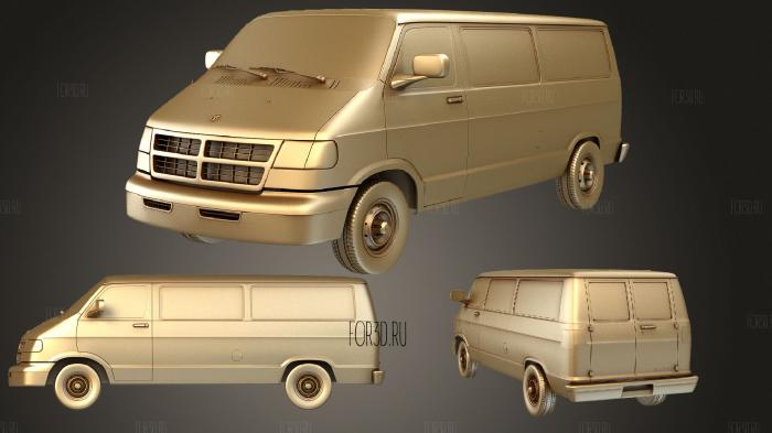 Dodge Ram Van (Mk3) PassengerVan 1994 stl model for CNC