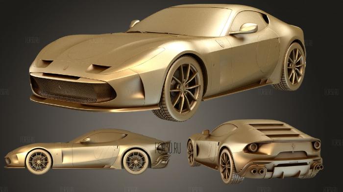 Ferrari Omologata 2020 stl model for CNC