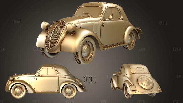 Fiat 500 (Mk1) Topolino 1936 stl model for CNC