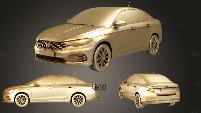 Настройка рендеринга Fiat Tipo 2016 3d stl модель для ЧПУ